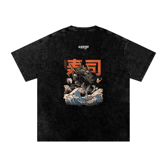 'Sushi Dragon' Vintage Oversized T-Shirt